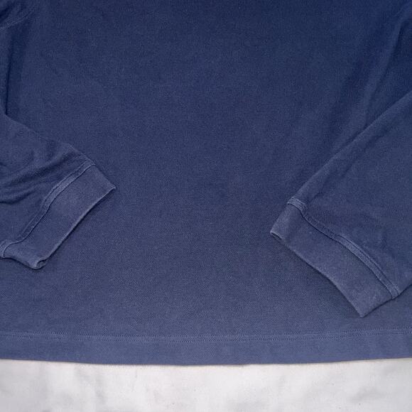 Palm Angels Polo Shirt Size SEE MEASUREMENTS Navy Blue Sartorial Tape Long Sleev - Picture 11 of 14